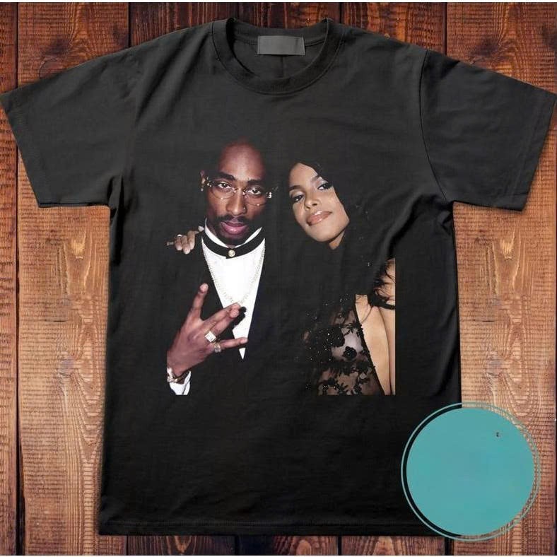 Best Seller 2Pac Tupac Shakur Aaliyah T-Shirt 2Pac Rapper T-shirt 90&rsquo;s Hip Hop