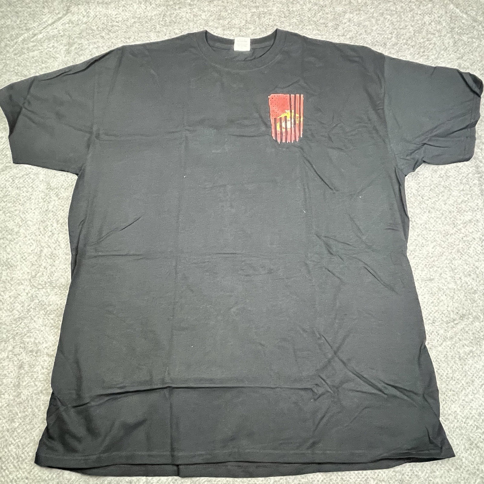 USMC Flag Shredded EGA Logo Design Men&rsquo;s T-Shirt Black 2XL New US Marine Corps