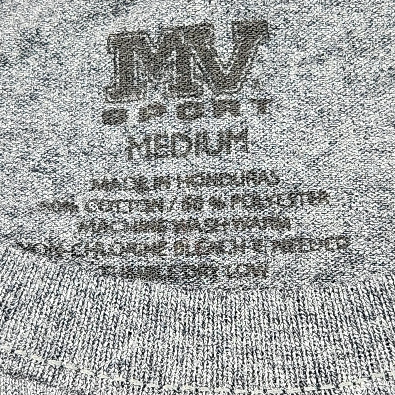 MV Sport T-Shirt Men&rsquo;s M Gray Solid Cotton Logo Crew-Neck Short Sleeves Pullover