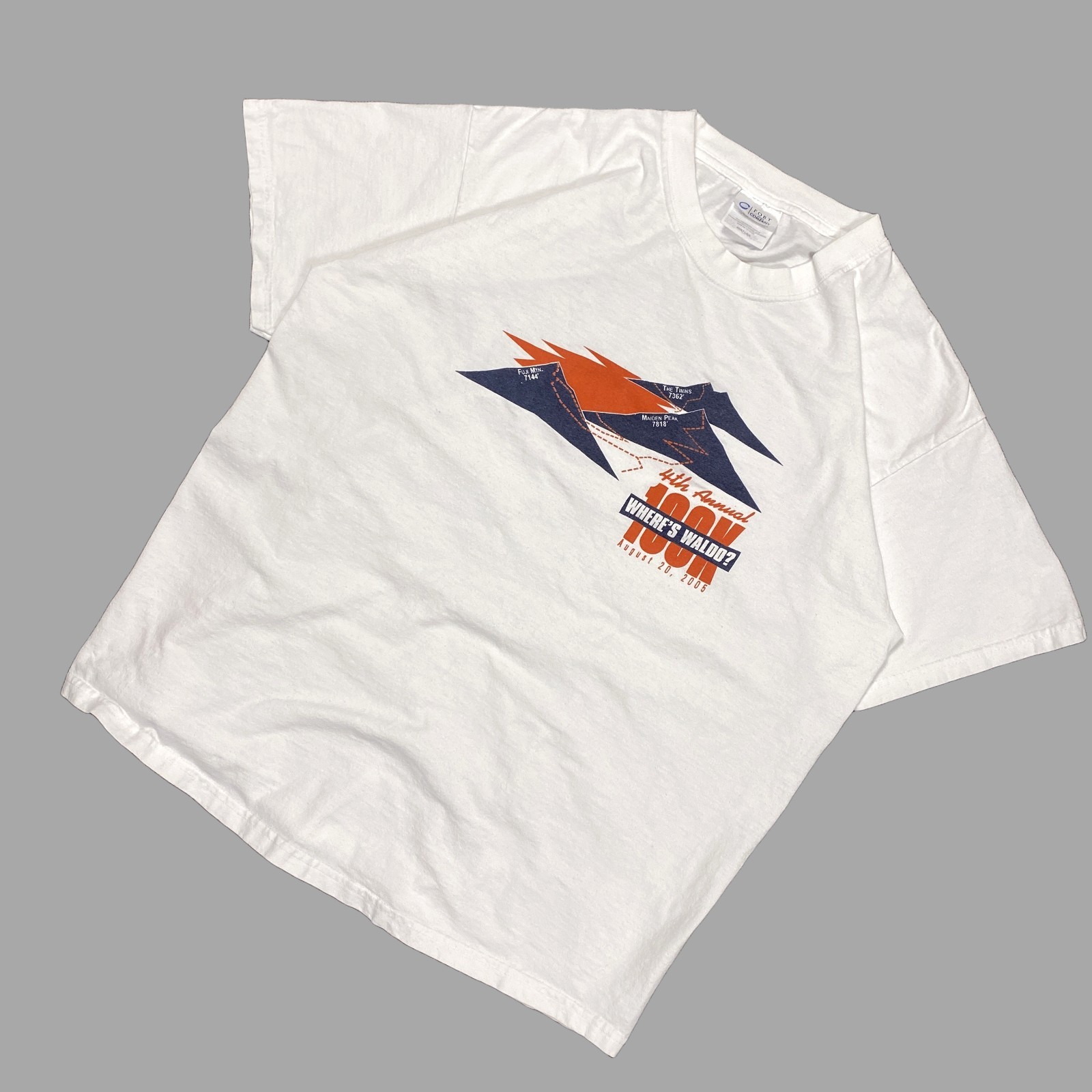 Vintage 2005 Where&rsquo;s Waldo 100K Trail Run T-Shirt White L