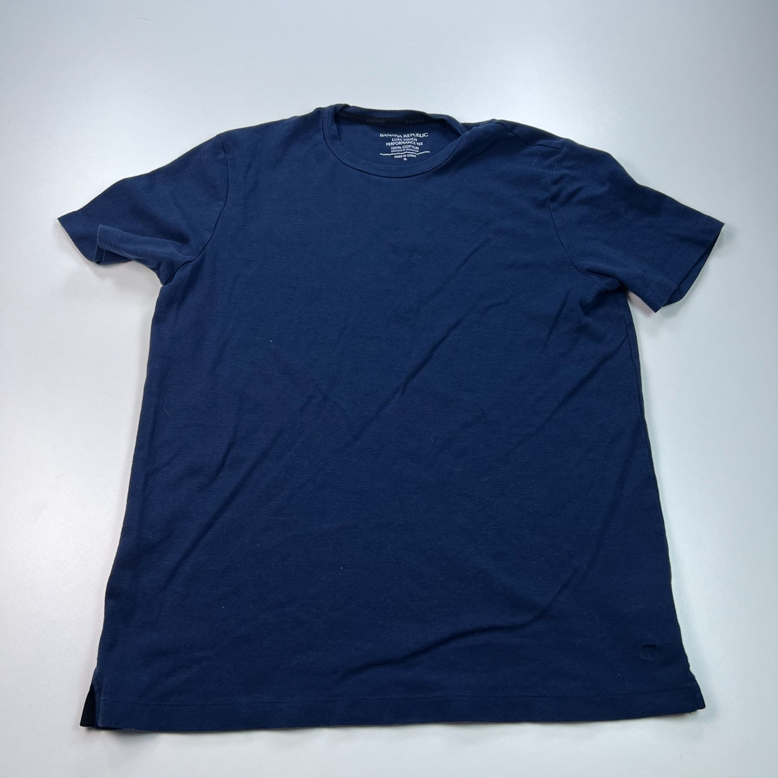 Banana Republic Luxe Touch Shirt Mens Extra Large XL Blue Stretch Performance