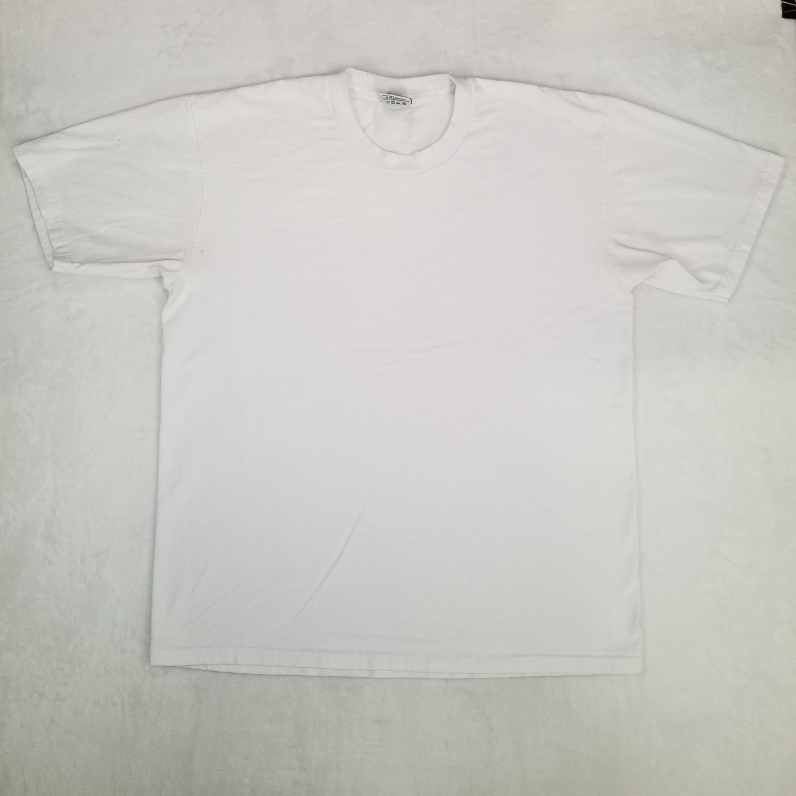 5 Pro Super Heavy Men&rsquo;s White Thick Basic Crew Neck T-Shirt XL Classic Casual