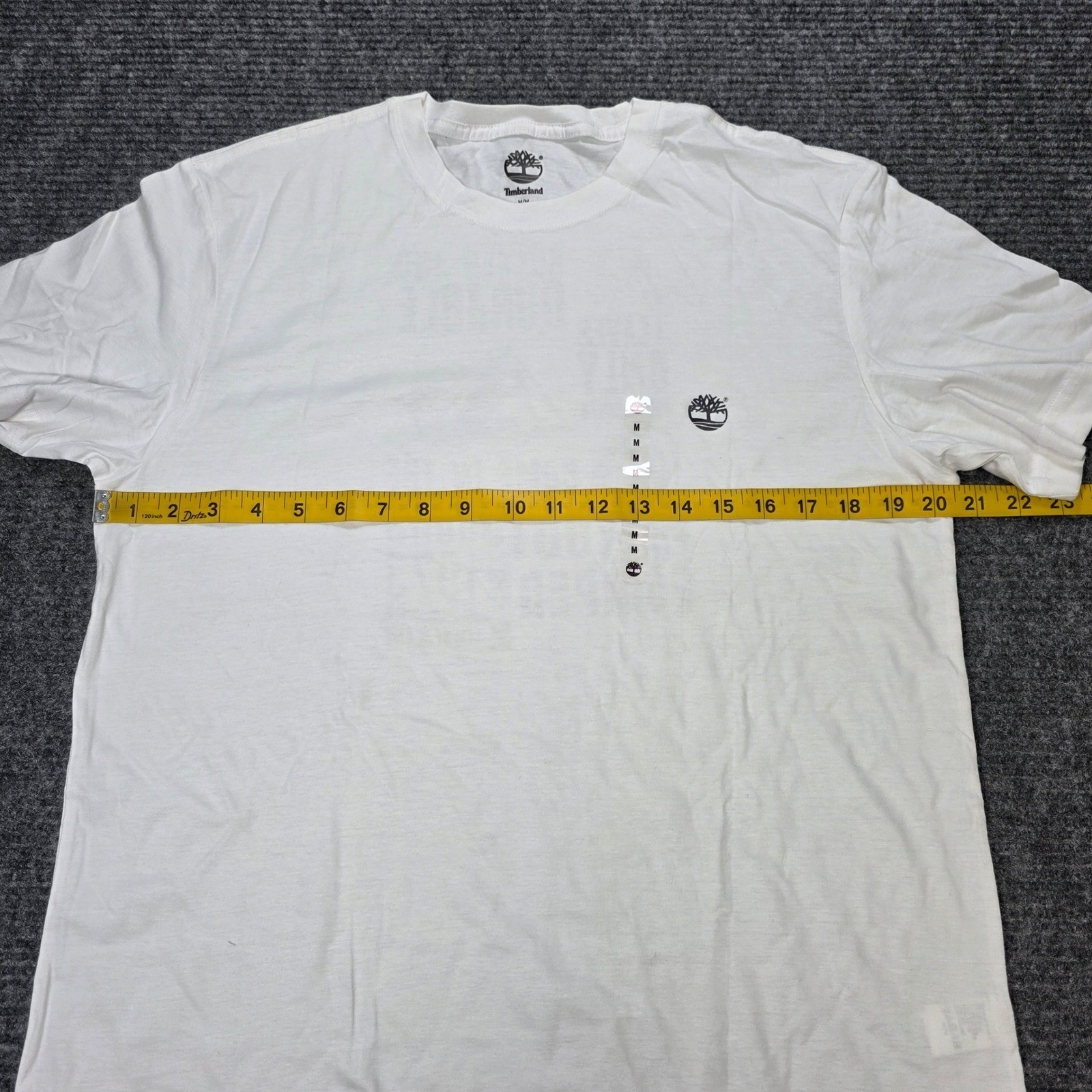 Timberland Graphic T-Shirt Men&rsquo;s Size M White Front Small Logo 1973 Outdoor NWT