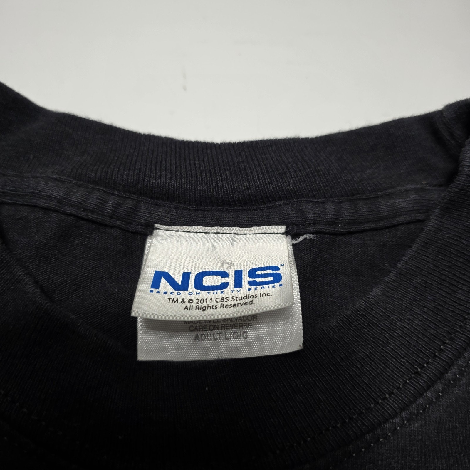 NCIS TV Show Promo Men’s Size Large TV Series 2011 Anvil Black Crime