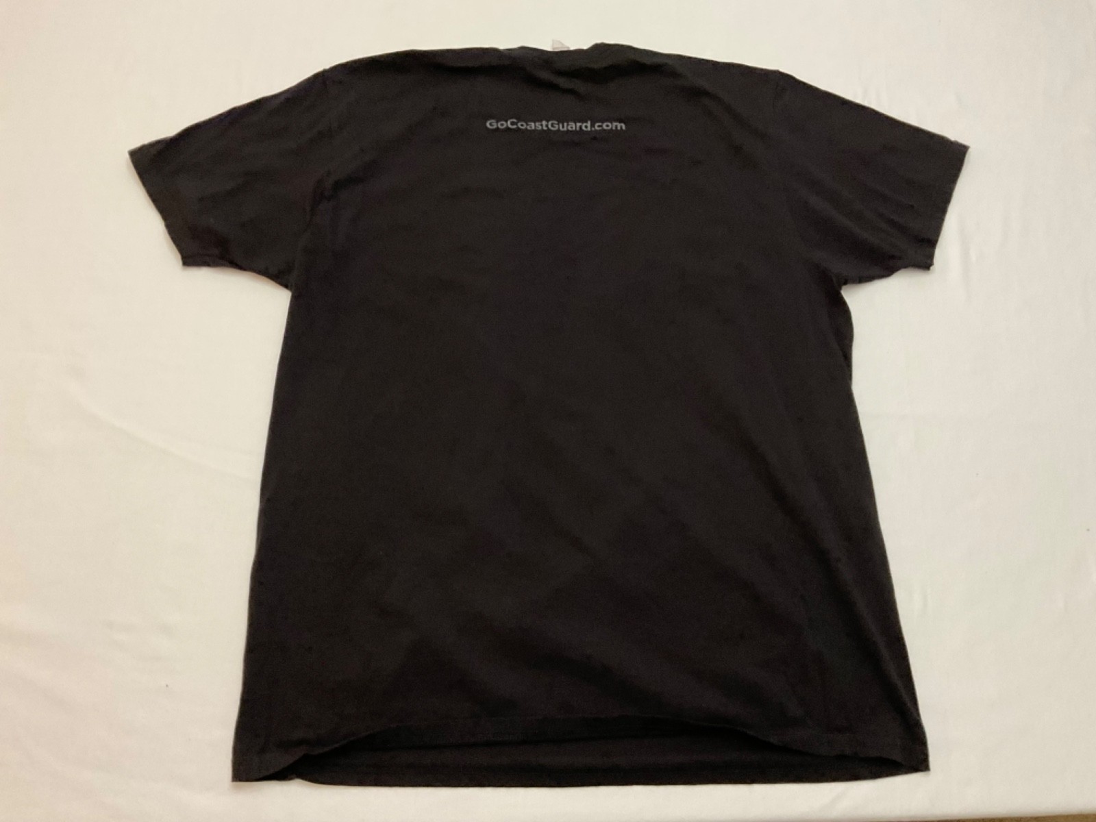 United States Coast Guard USCG Black T-Shirt Men’s Size XL Bayside 100% Cotton
