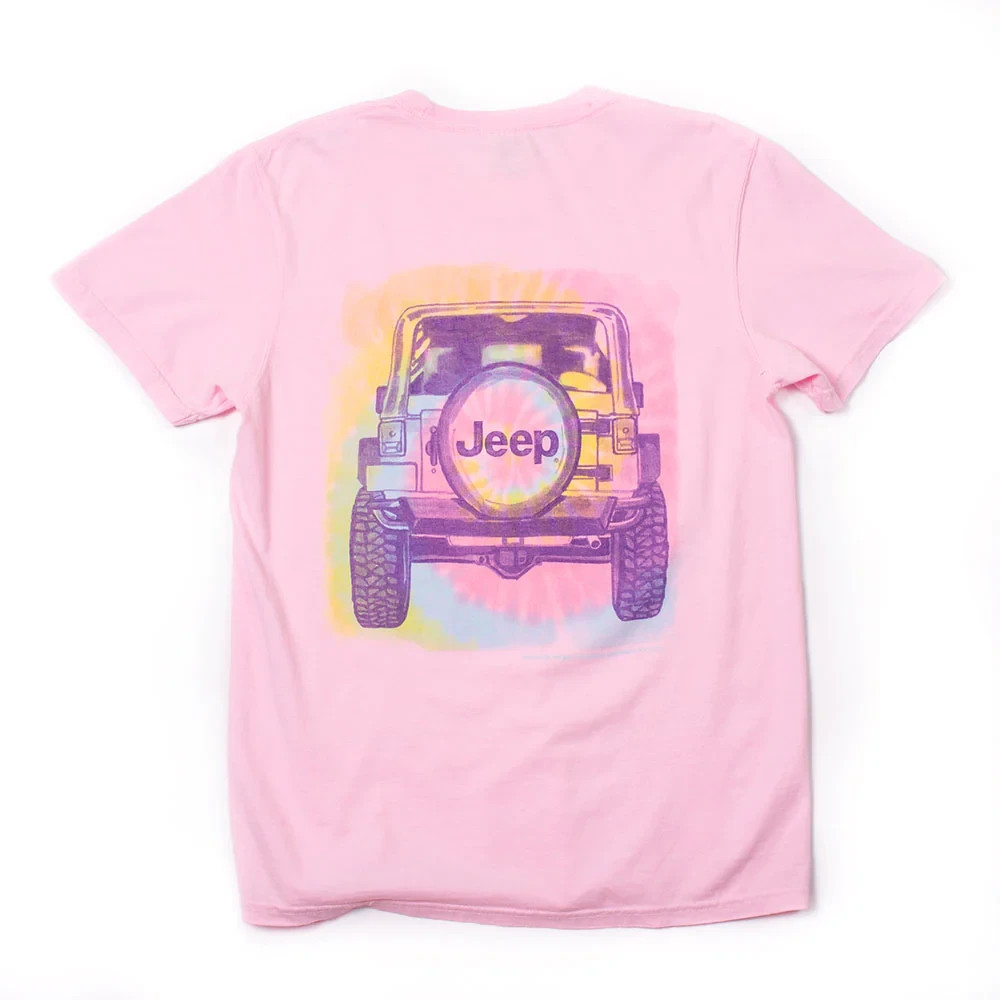 Jeep Tie Dye Wrangler T-Shirt Size S Comfort Colors Jedco Licensed