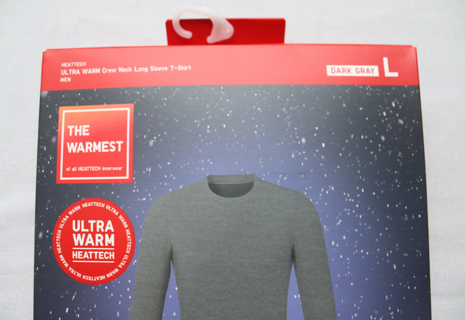 Uniqlo Men&rsquo;s Long Sleeve HEATTECH Ultra Warm T-Shirt JL3 Dark Gray Large NWT