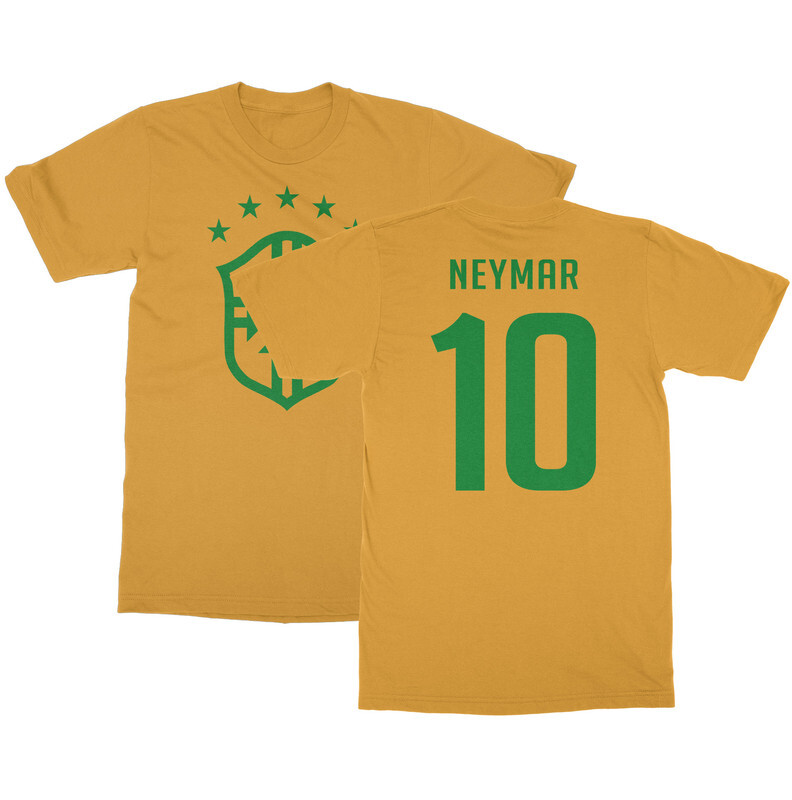 Neymar 10 Jersey Style – Brazil Soccer Cup Fan Unisex T-Shirt