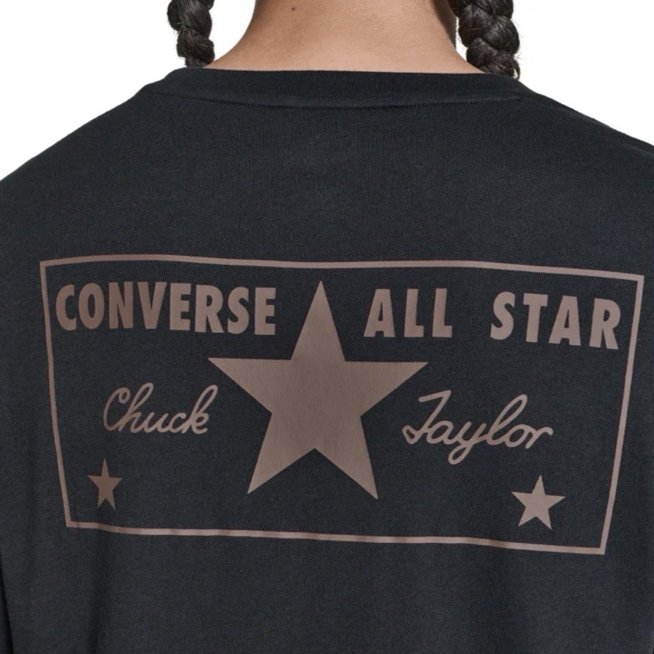 Converse Men&rsquo;s Lot of 3 Logo Crew Tees in Black, White & Blue Pick Your Size NWT