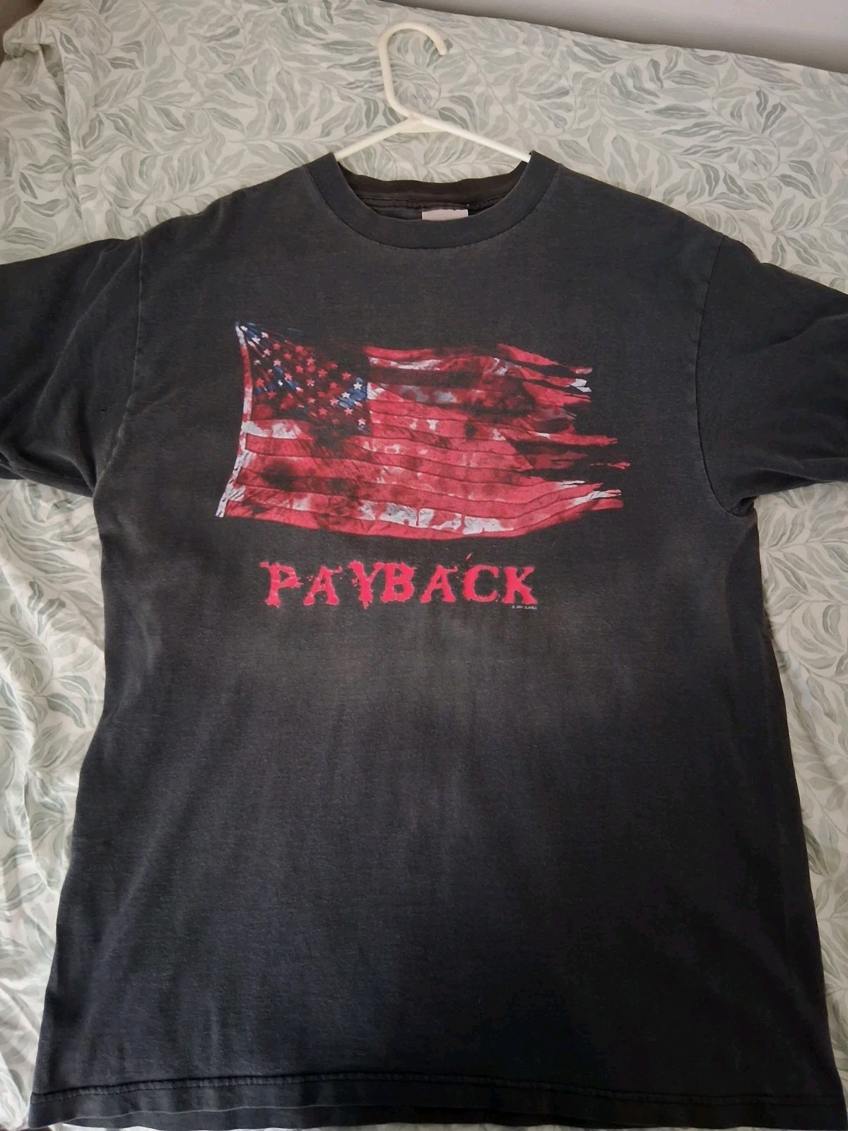 Vintage Slayer 2001 Payback T-Shirt Large