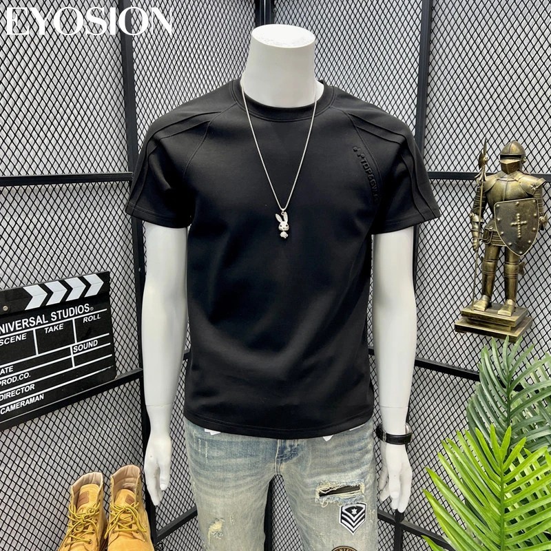Premium Men&rsquo;s Cotton Short Sleeve Slim Fit Casual Crew Neck Fashion T-Shirt