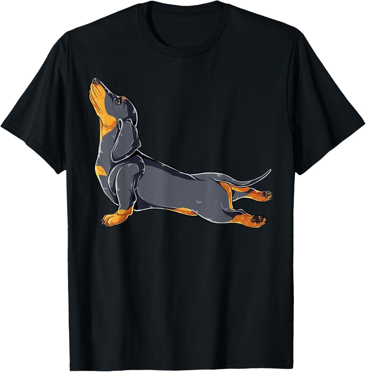 Dachshund Yoga T shirt Namaste Spiritual Meditation Chakra Gift Unisex T-Shirt