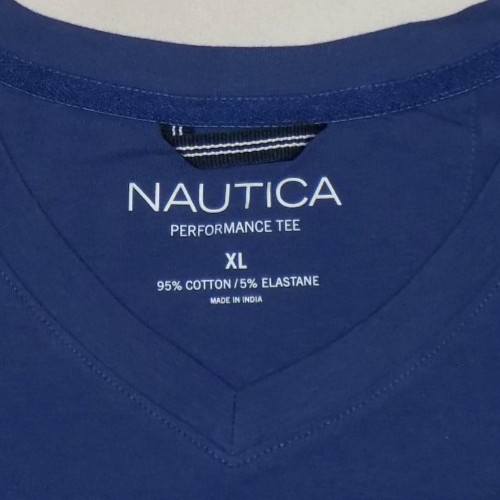 Nautica Men&rsquo;s Active Stretch Performance V-Neck T-Shirts Undrcurent XL New