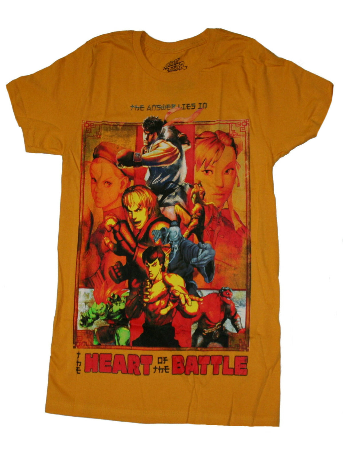 Street Fighter The Answer Lies In the Heart of the Battle Men&rsquo;s T-shirt NEW
