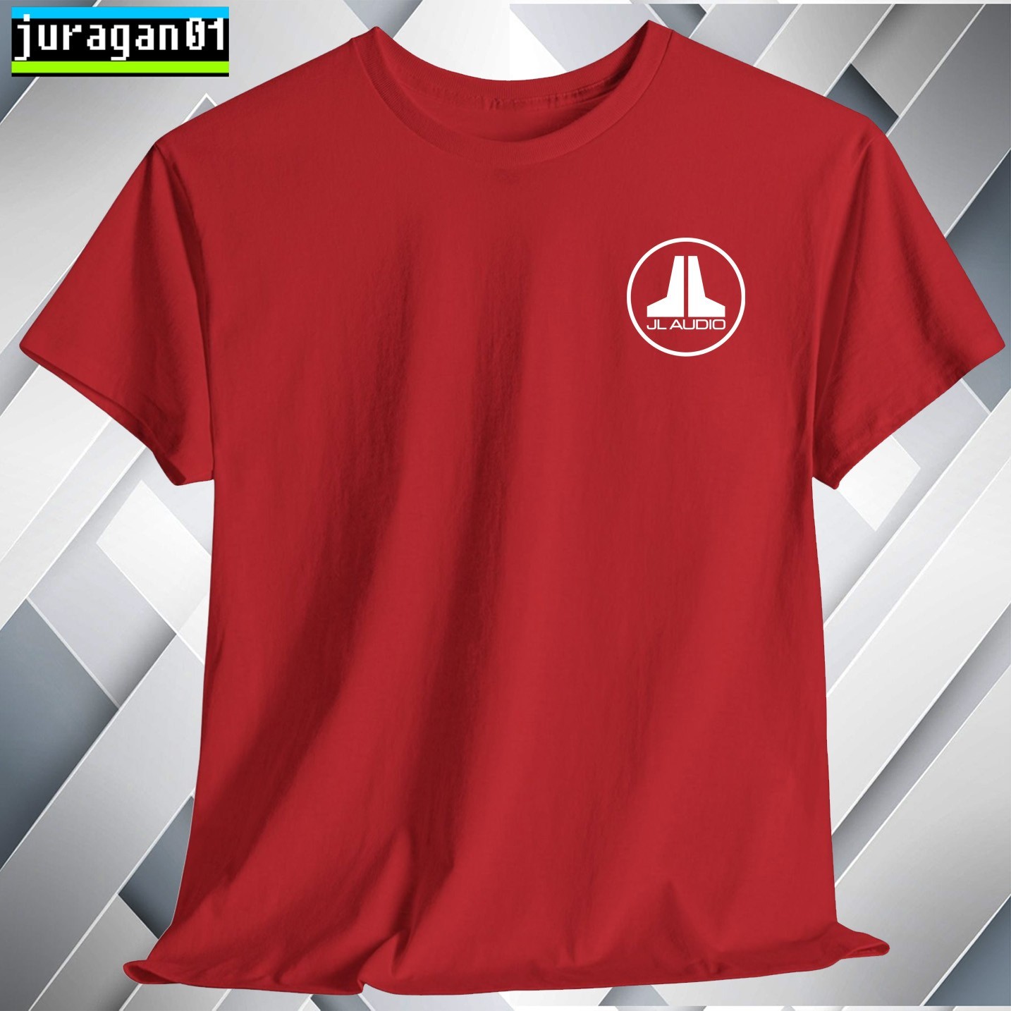 JL Audio Home Audio T-Shirt Logo Black/Gray/Blue/Red/White S to 5XL Made in USA