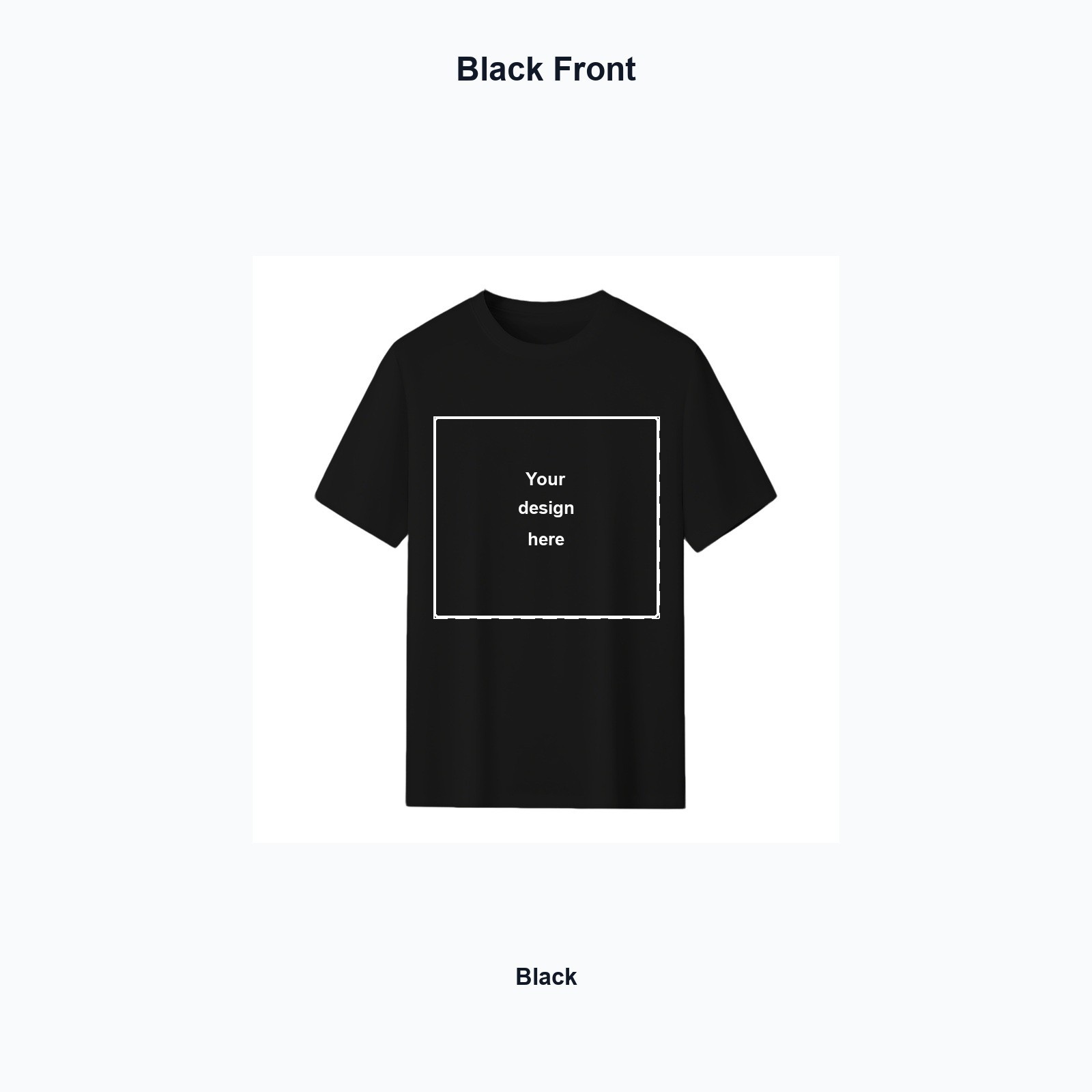 Custom Team T-Shirt Upload Logo Photo Text Front Back Cotton Tee