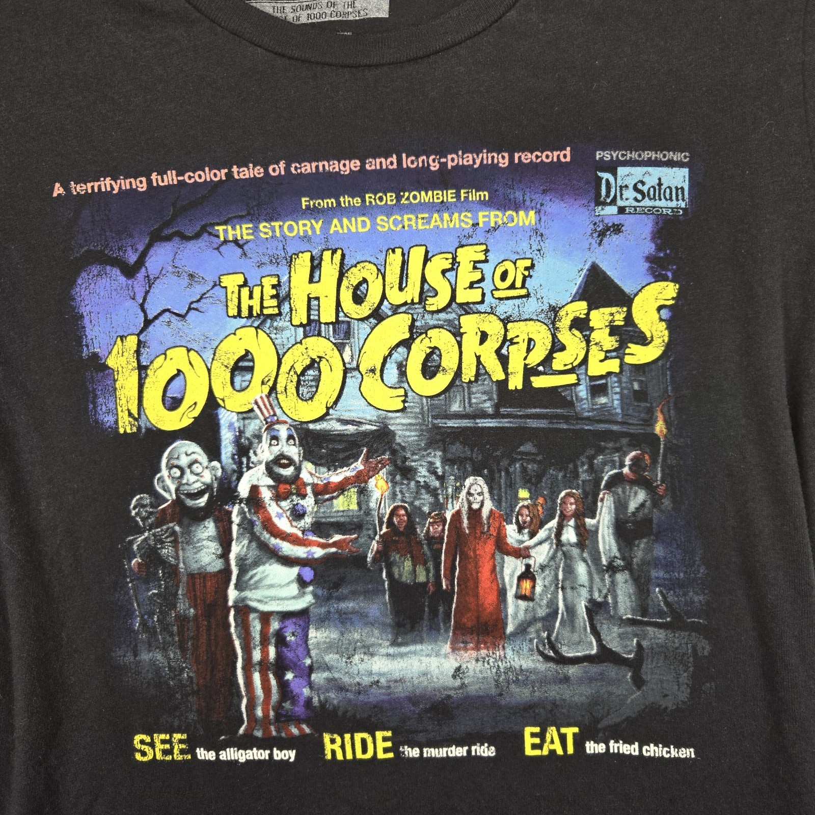 Fright Rags House Of 1000 Corpses Rob Zombie Womens Black T Shirt Size M