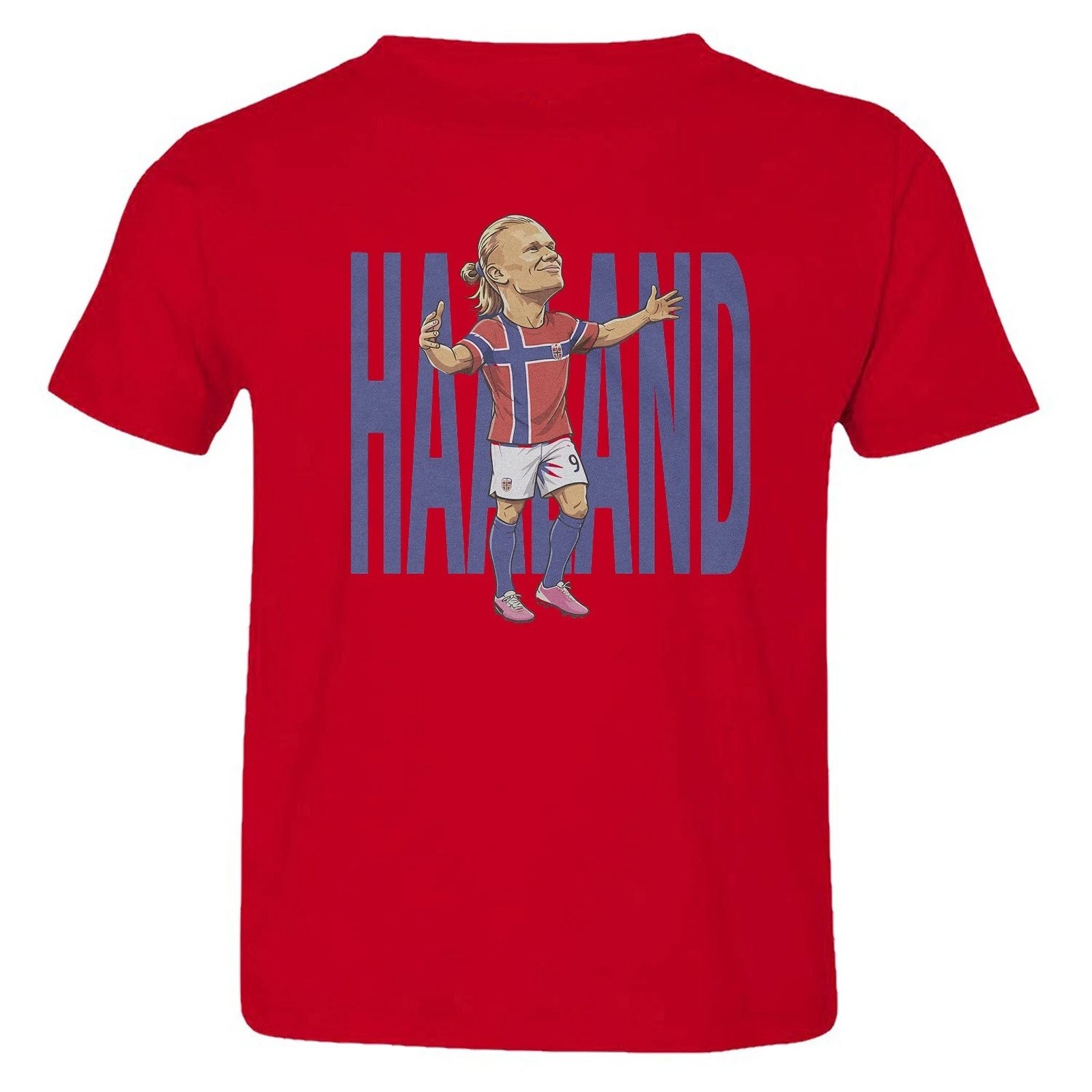Haaland Norway Soccer Pride Toddler T-Shirt Funny Graphic Tee Gift