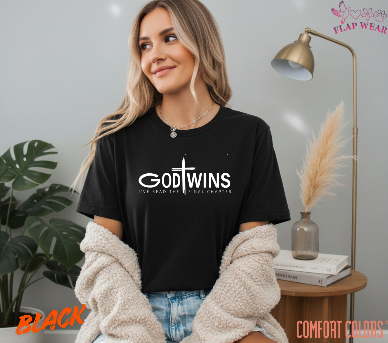 Unisex God Wins T-Shirt, Men T shirt,Women T shirt Gift Christian Cross Bible G