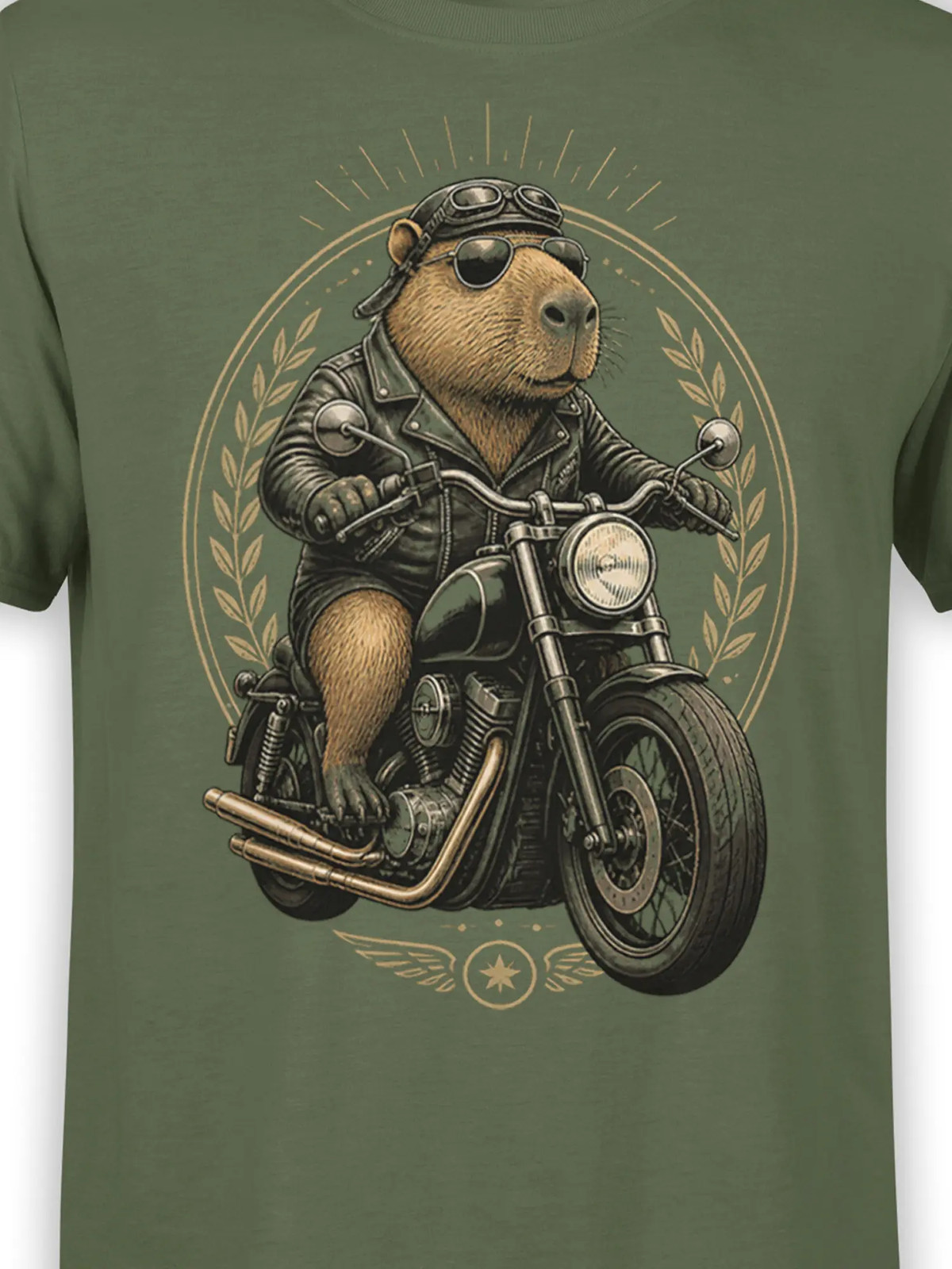 Biker Capybara T-Shirt | Unisex