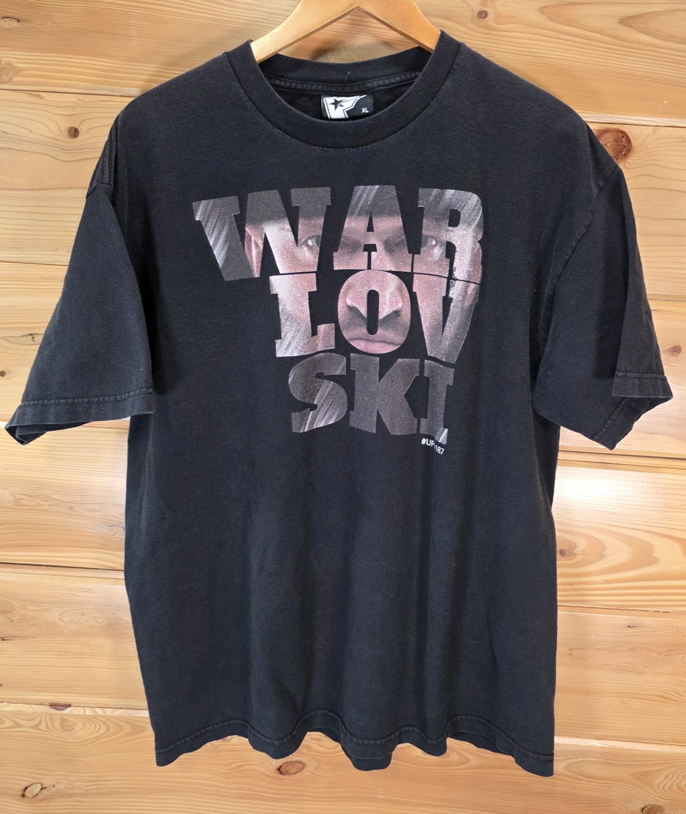 VTG Famous Stars And Strap UFC 187 Andrei Arlovski T Shirt Men XL Fade WARLOVSKI