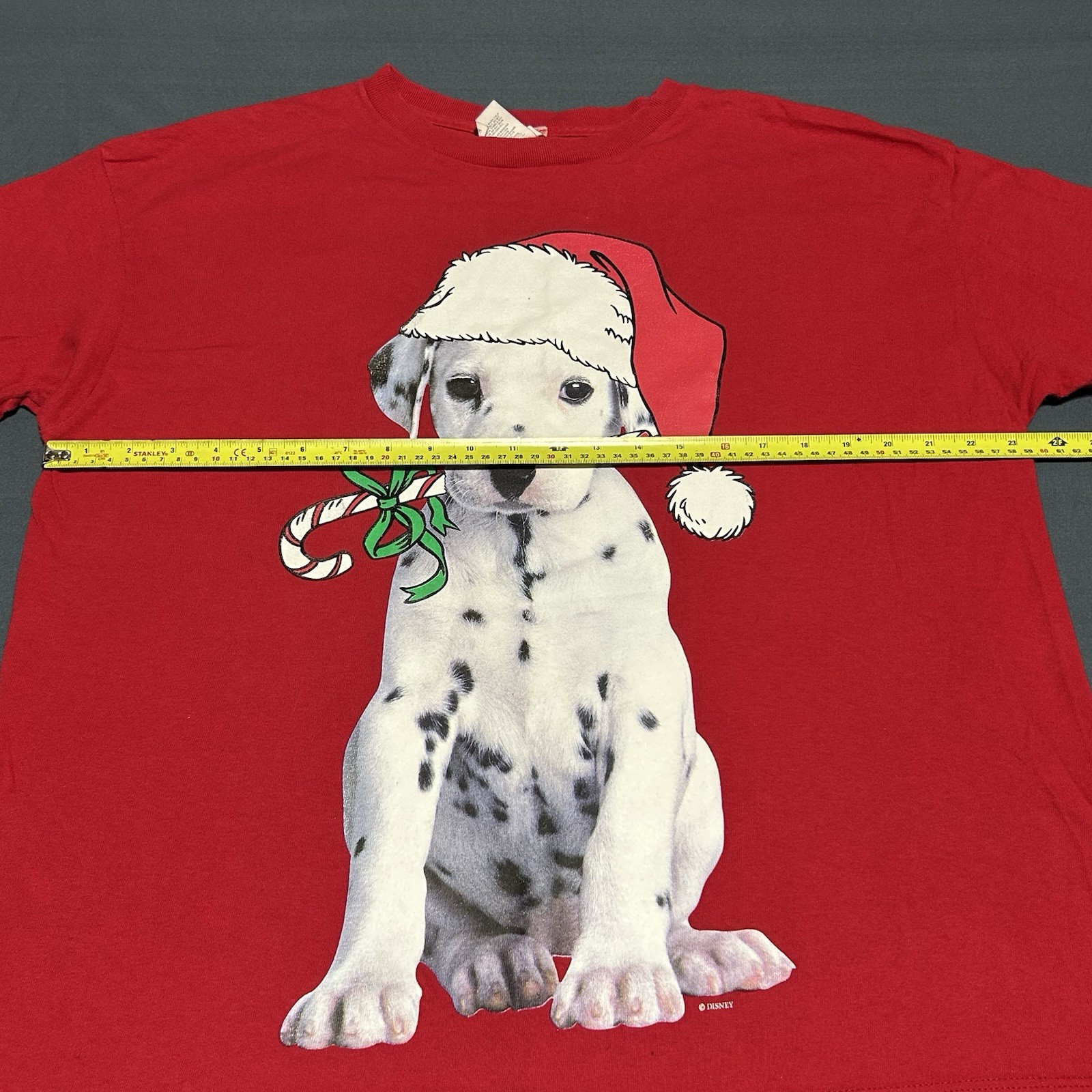 Vintage Disney 101 Dalmatians T-shirt Men’s L – Red Holiday Promo Christmas 90s