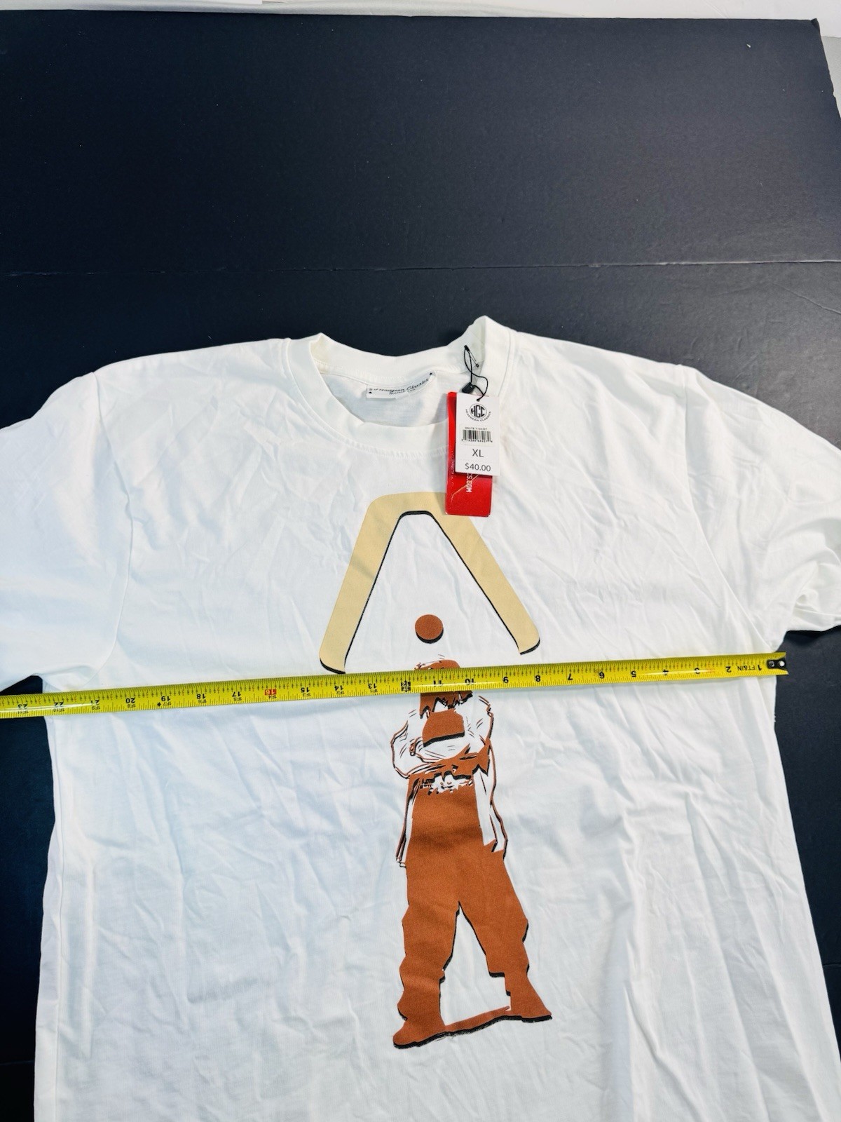 Headgear Classics Men’s AALIYAH T-Shirt White Size XL Graphic Print Tee NEW