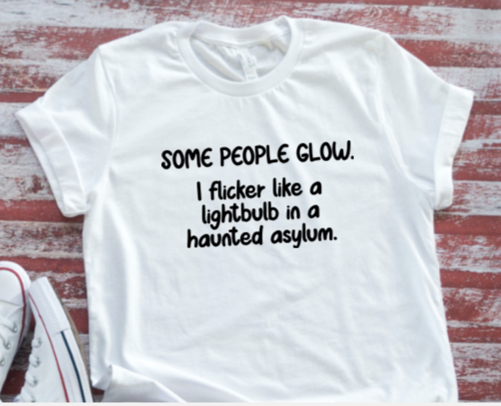Some People Glow, Unisex, White Unisex Short Sleeve T-shirt