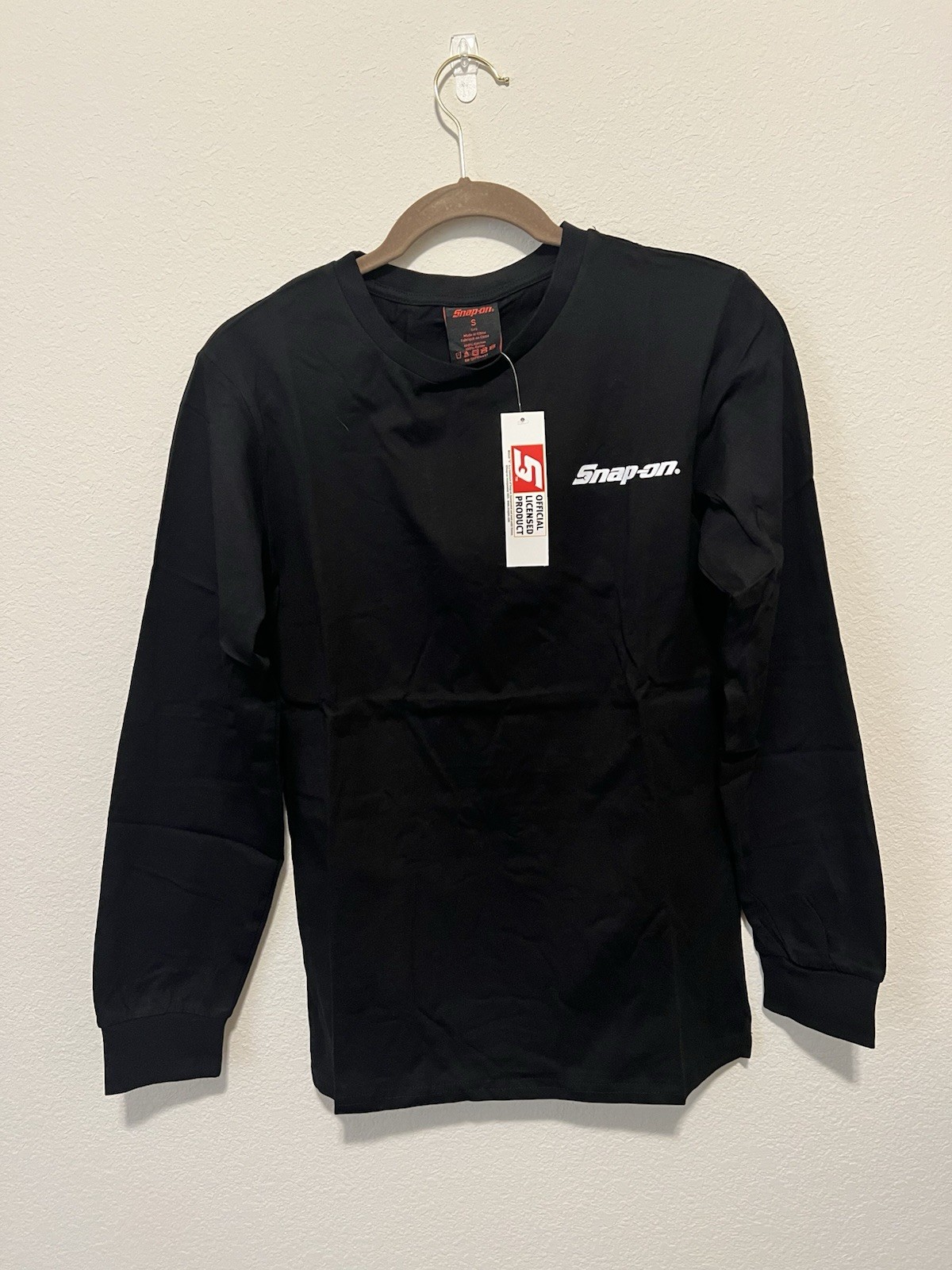 Snap-on Shirt Mens MEDIUM Black Long Sleeve 105 Years Anniversary Graphic