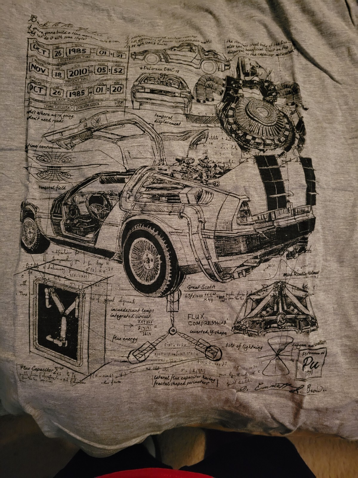 BACK TO THE FUTURE T-Shirt LOOTwear 2018 Exclusive LOOT CRATE Delorean 2XL BTTF