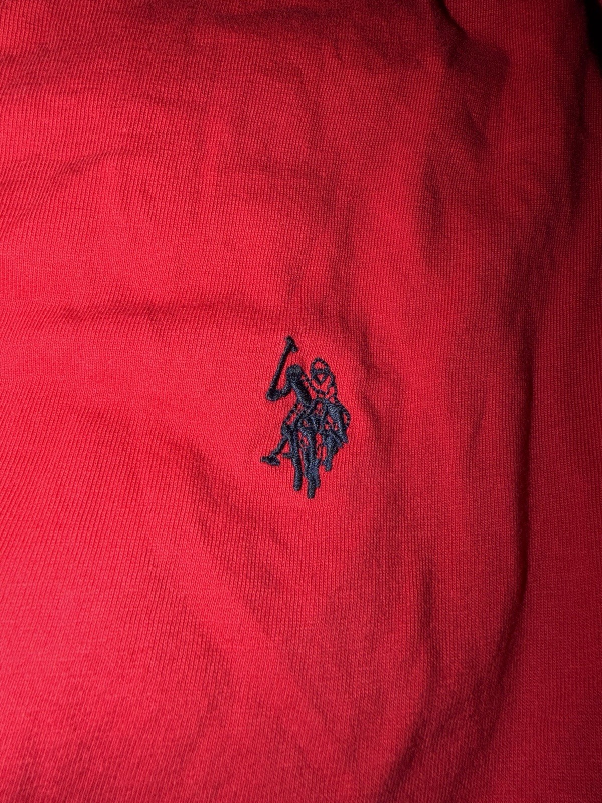 U.S. Polo Assn. T-Shirt Men&rsquo;s S Red Crew Neck Short Sleeve Knit Logo