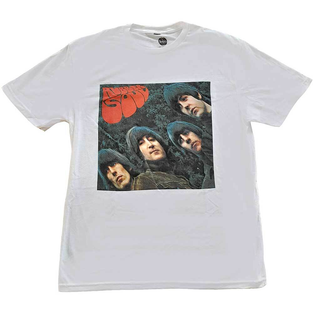 The Beatles Rubber Soul Album Cover T-Shirt White New