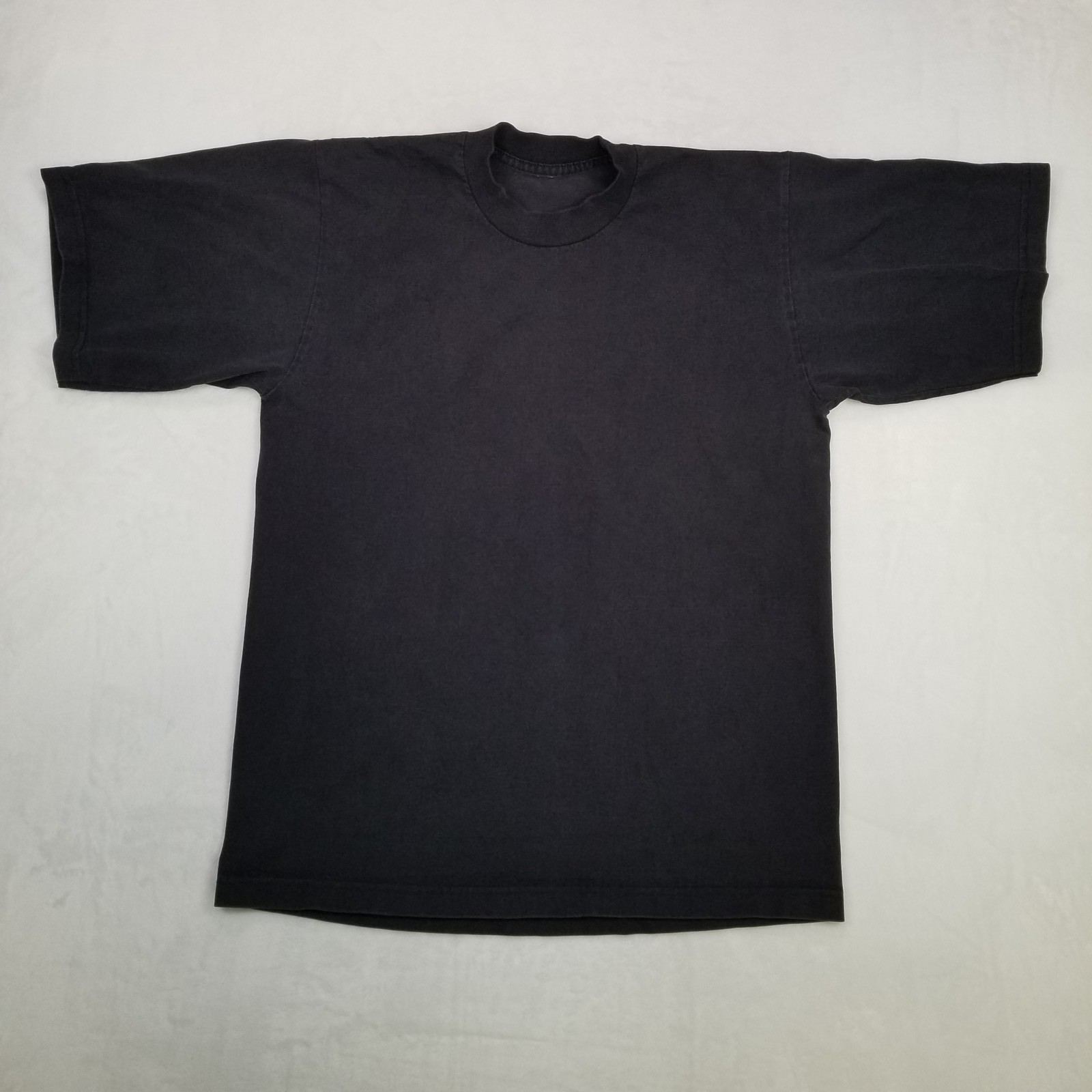 Basic Men&rsquo;s Black Basic Crew Neck Short Sleeve T-Shirt Classic Casual