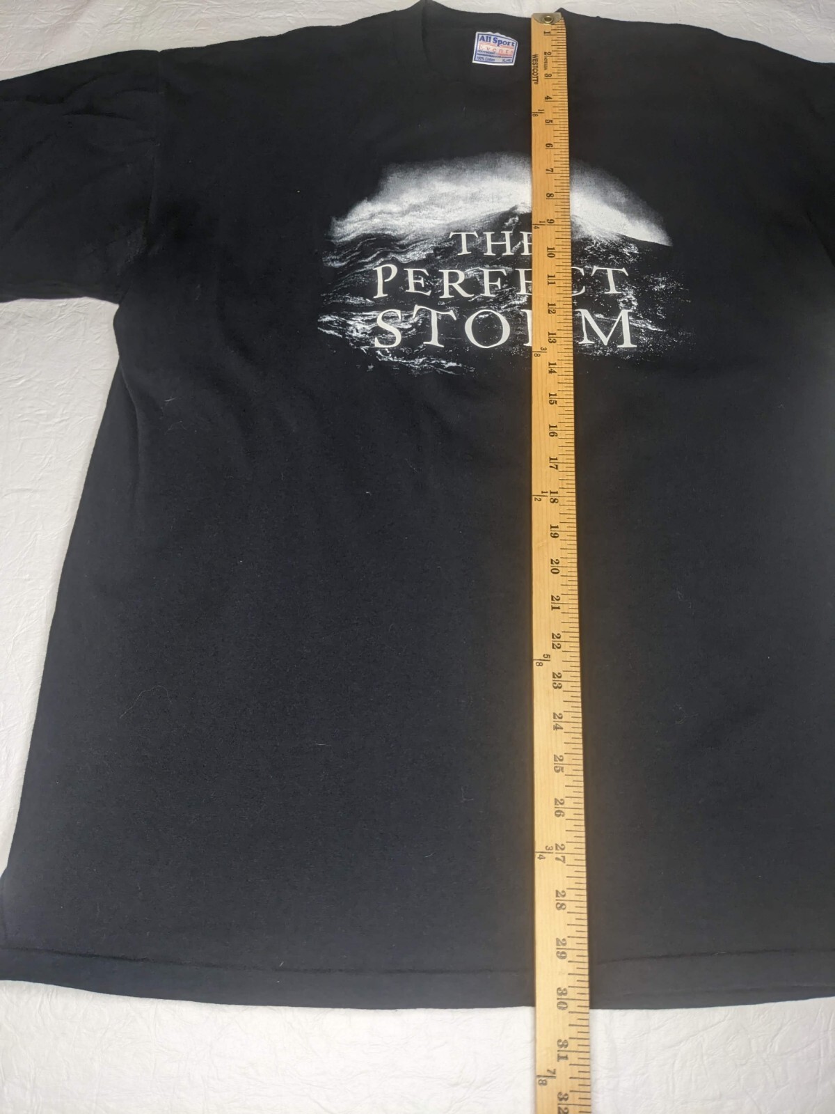 Vintage All Sport 90&rsquo;s The Perfect Storm Movie Promo T-Shirt XL Single Stitch