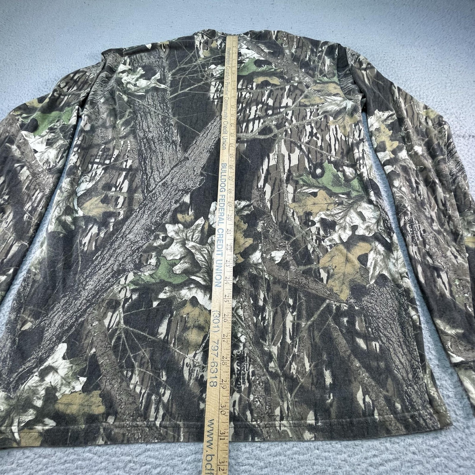 Vintage Mossy Oak Shirt Mens XLT Woodland Camo Hunting Long Sleeve Nature Y2K