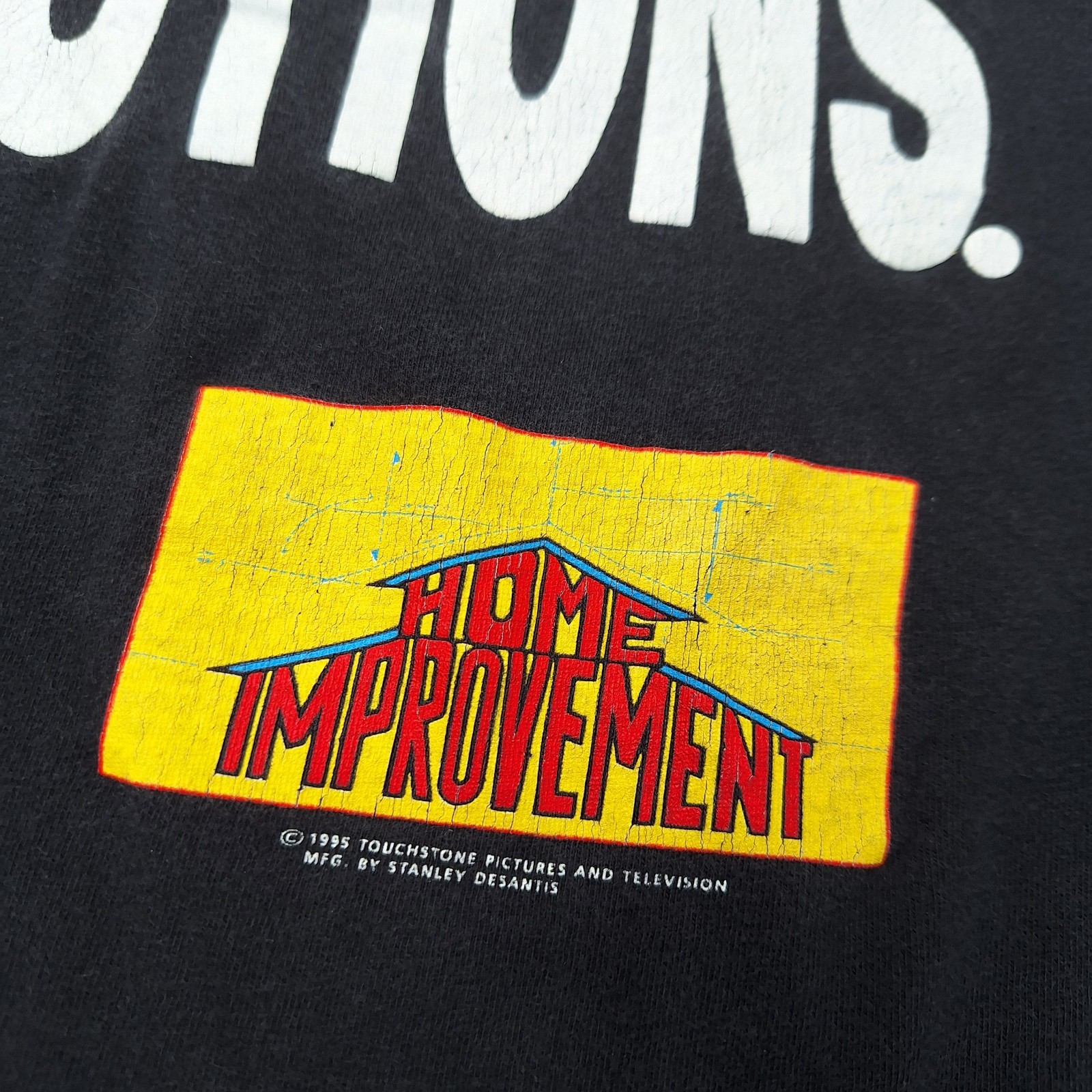 Vtg Home Improvement Real Men Tim Allen TV Show Promo Graphic 90s T Shirt – XL