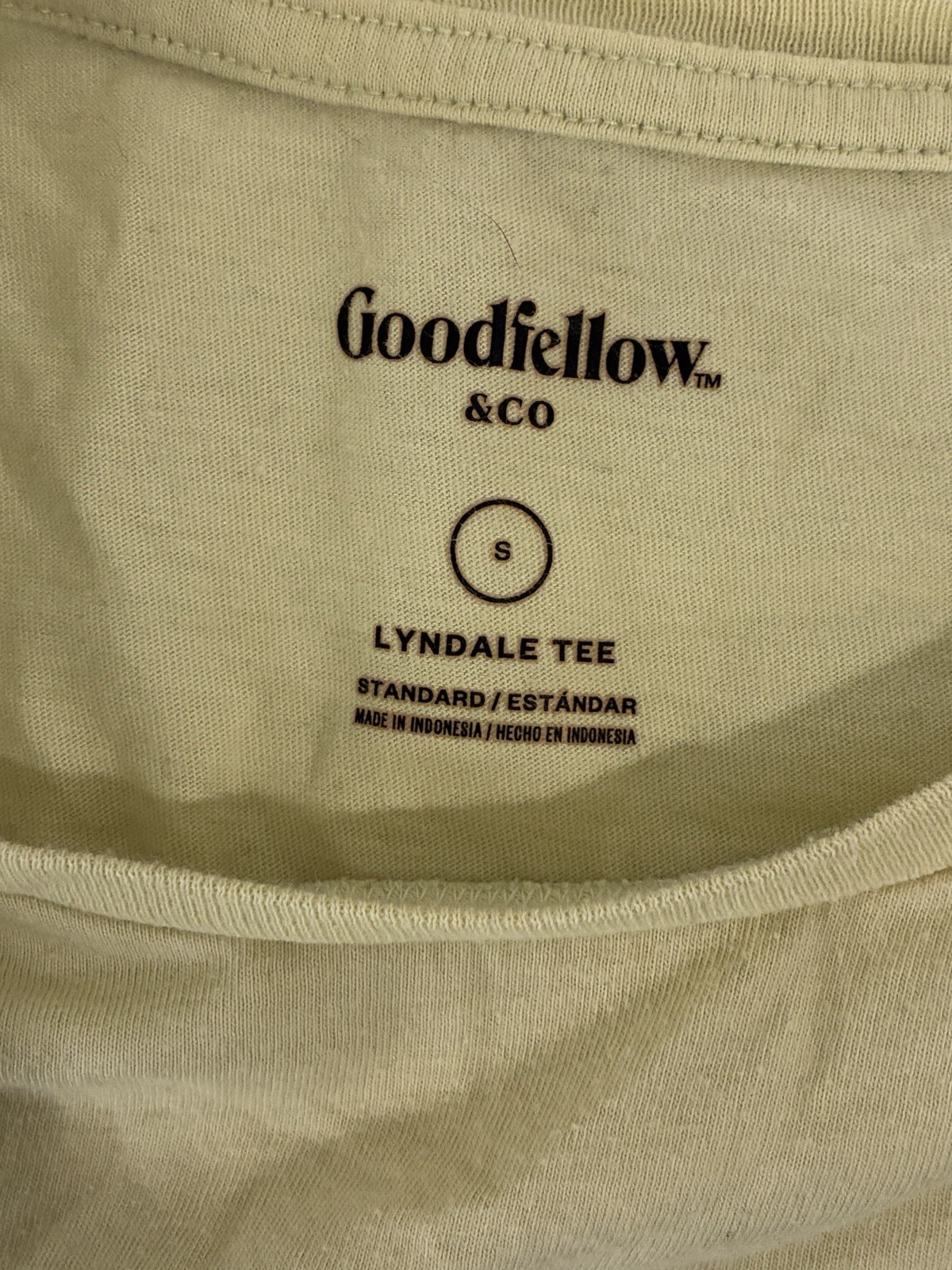 Goodfellow & Co Lyndale Tee Solid Crew Neck Short Sleeve T-Shirt