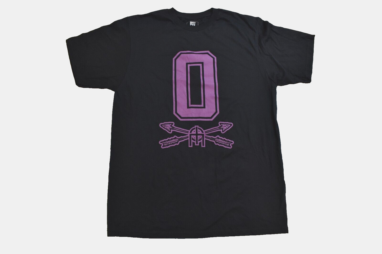 Omit Apparel Mens Streetwear Brand O-Leagues Black & Purple Shirt NWT Large