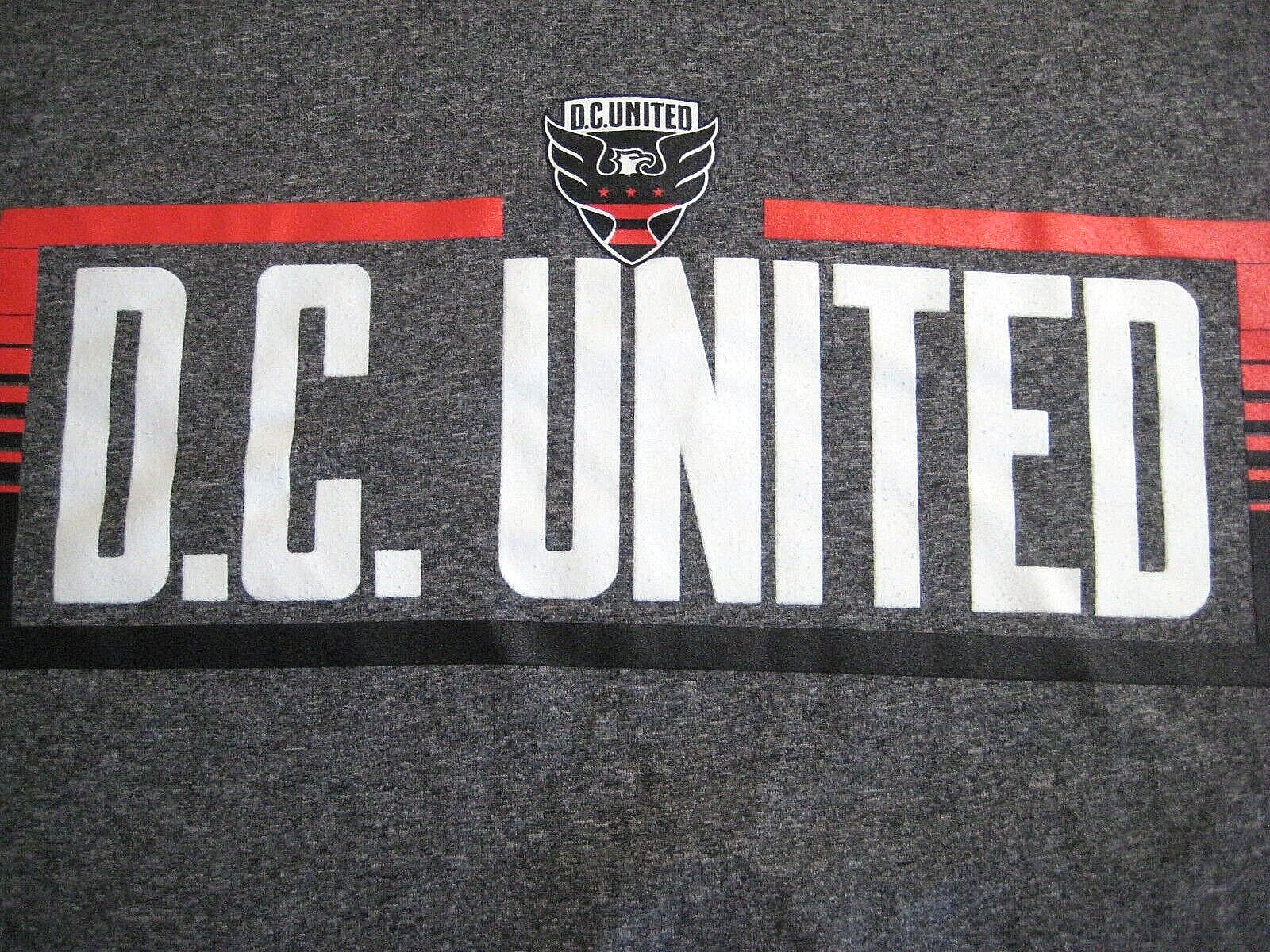 NWOT- MLS D.C. United TX3 WARM Gray Polyester T-Shirt Size Large- Ships FREE!