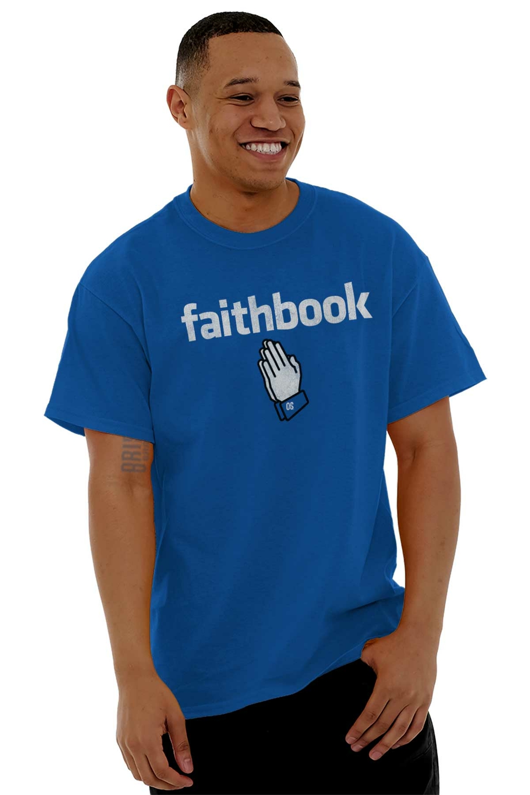 Faithbook Funny Internet Christian Religious Adult Short Sleeve Crewneck Tee