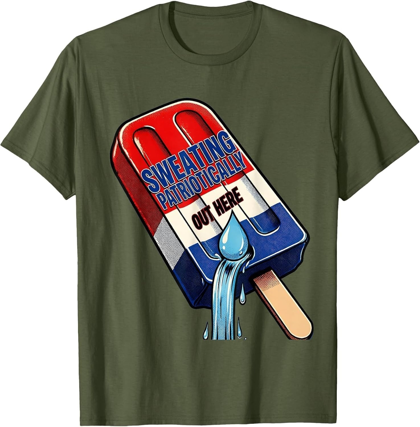 Sweating Patriotically Funny Fourth of July Unisex T-Shirt