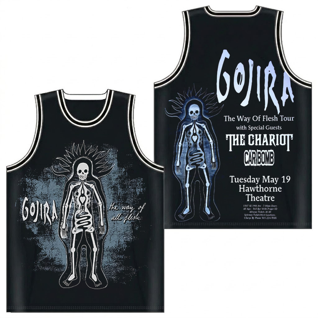 Retro Gojira Band Music Singer Mens Basketball Jersey S-5XL Full Size DO247