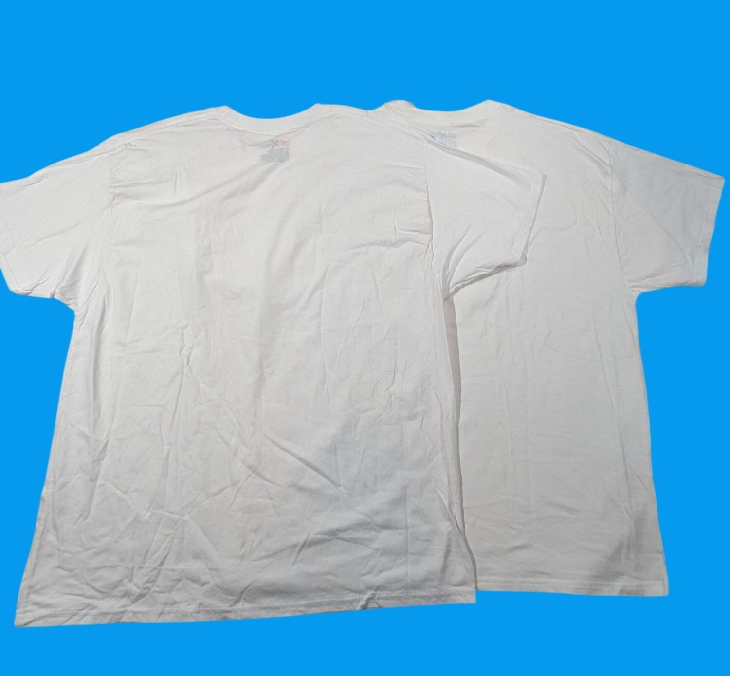 Hanes X-Temp White Crewneck T-Shirts XL 95% Cotton 5% Spandex Pack Of 2 NWOT