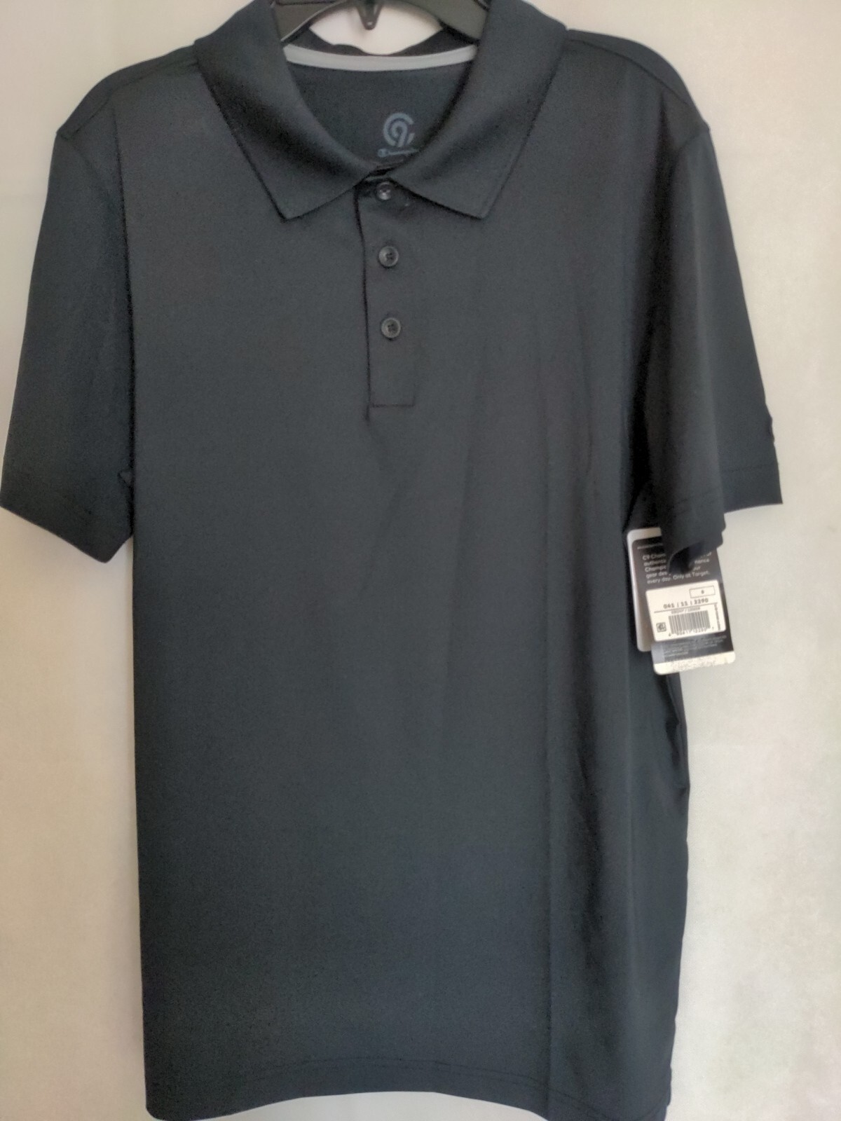 Men&rsquo;s collared shirt size small wicks moisture brand champion NWT color ebony