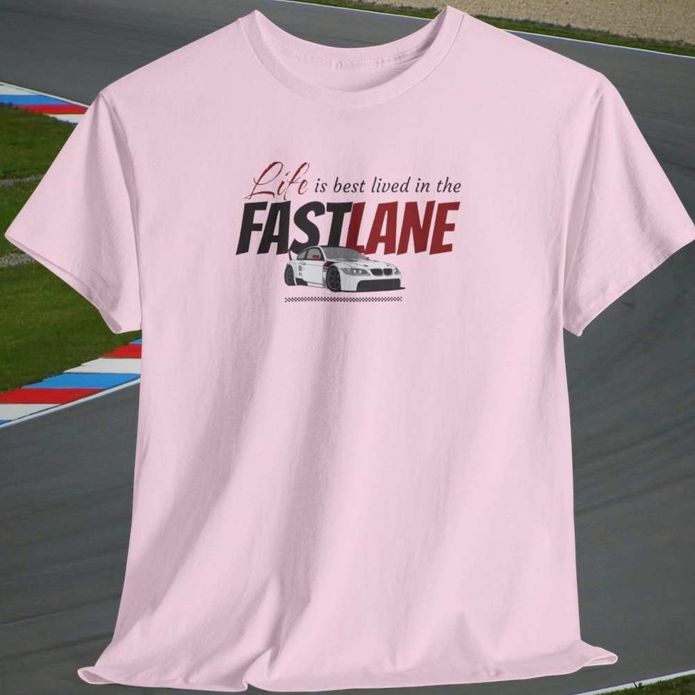 Sports Car Racing Enthusiast Summer T-Shirt: Gildan Fast Lane Adult Tee