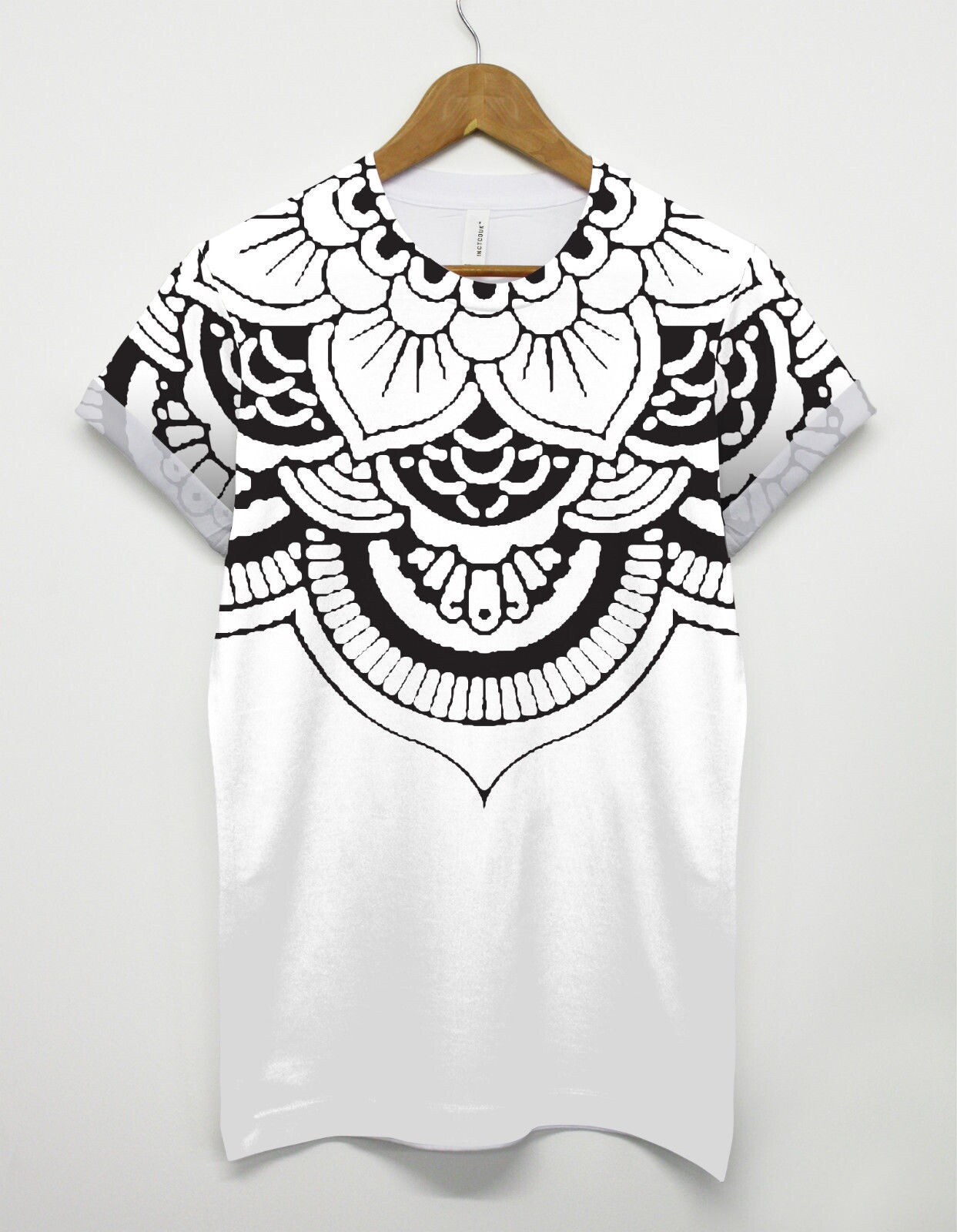 Mandala Neck All Over T Shirt Fashion Logo Symbol Buddhism Tumblr Tattoo Top