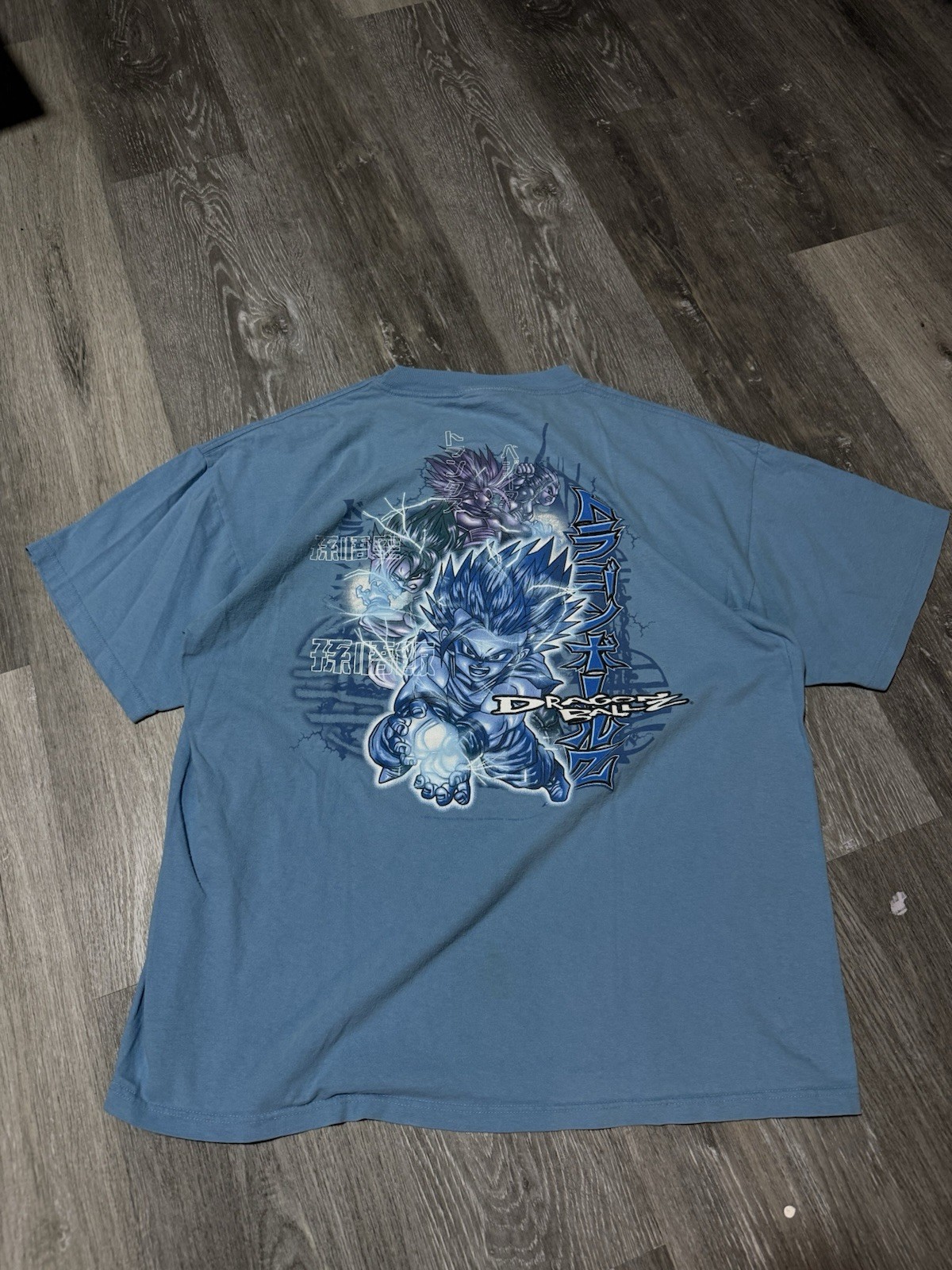 Dragon Ball Z Men&rsquo;s T-Shirt Blue, Graphic Print, Short Sleeve Size XL