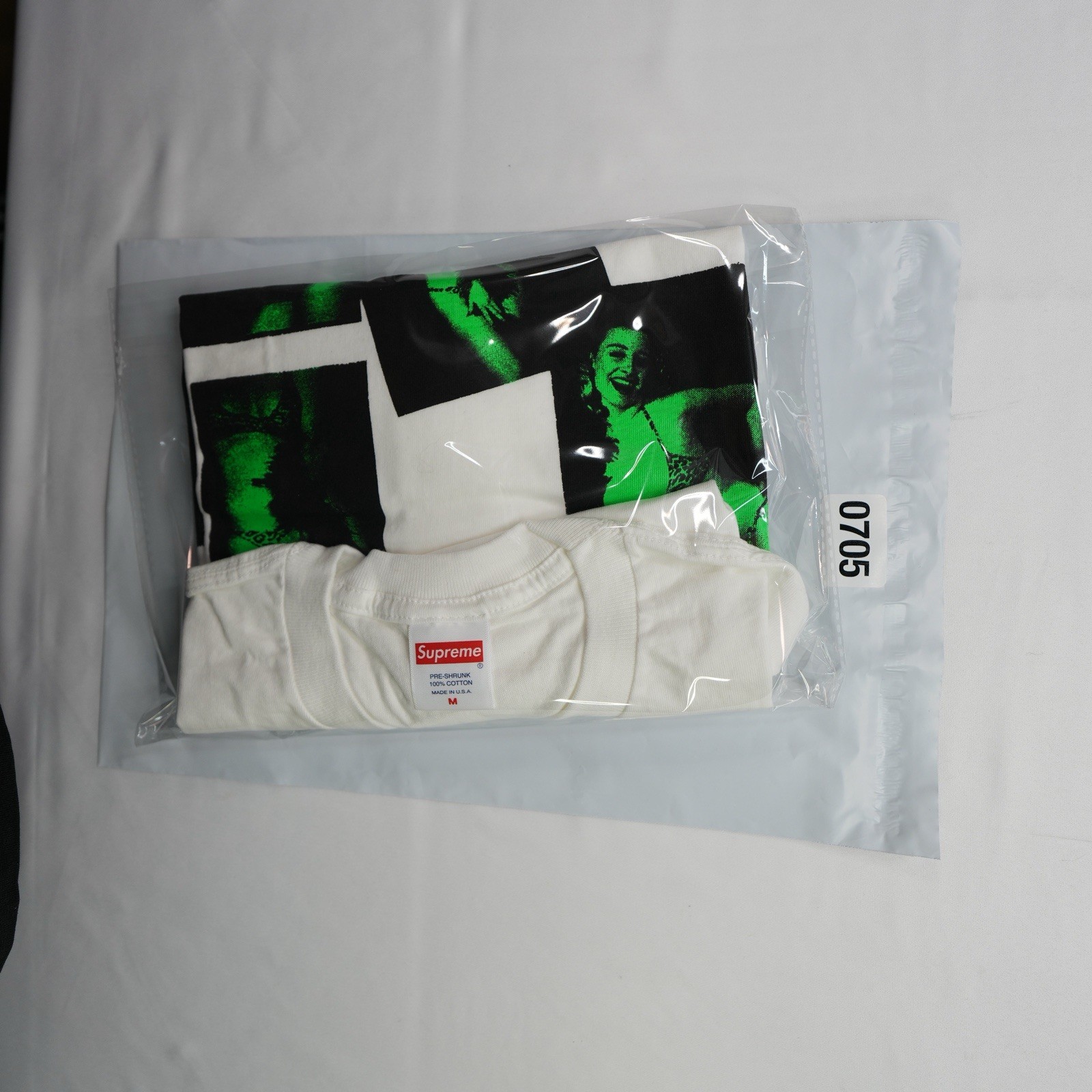 NWT Supreme Dicks Tee White Size Medium FW20 Made in USA 100% Authentic