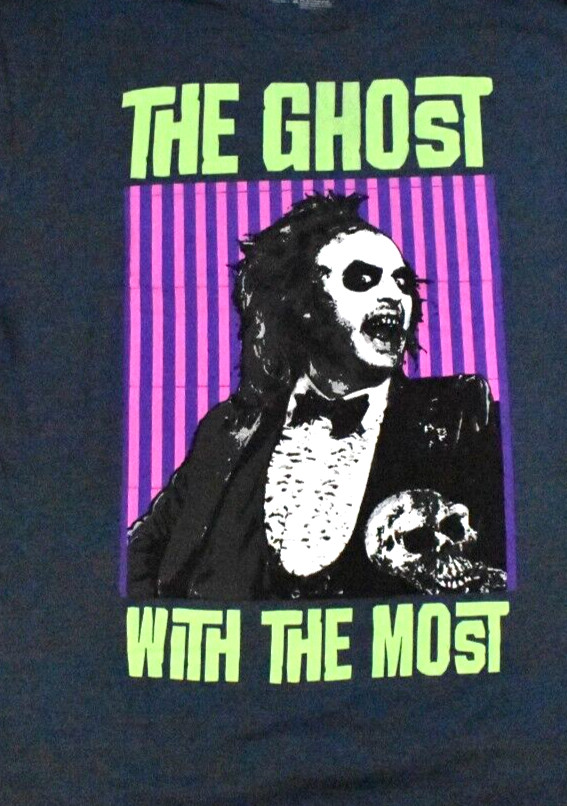 Beetlejuice Mens Big & Tall The Ghost With The Most Shirt New LT-5XLT