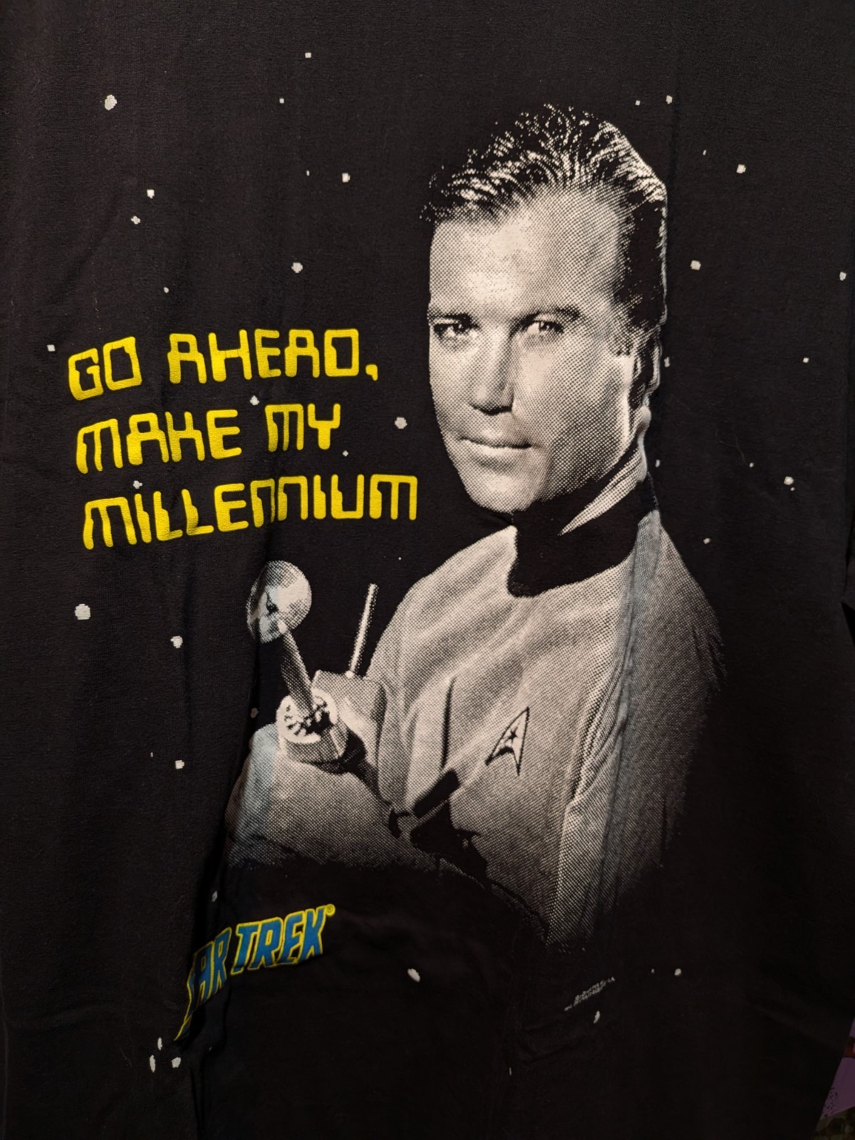 Vintage 90s Stanley Desantis Captain Kirk Star Trek T-Shirt USA Made XL